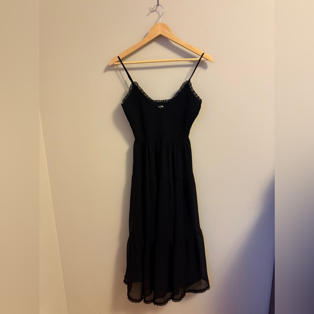 Aritzia Wilfred Tuberose Midi Dress Black- Size S - Picture 8 of 14